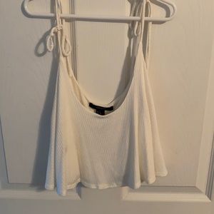 Cropped flowy tank top